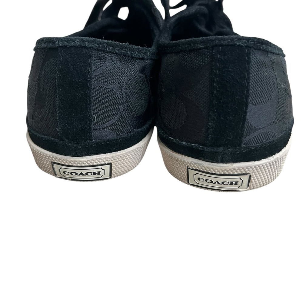 COACH Men’s Brad FS Size 8D Low Top Sneakers | Women 9.5M Black UNISEX - Picture 5 of 10